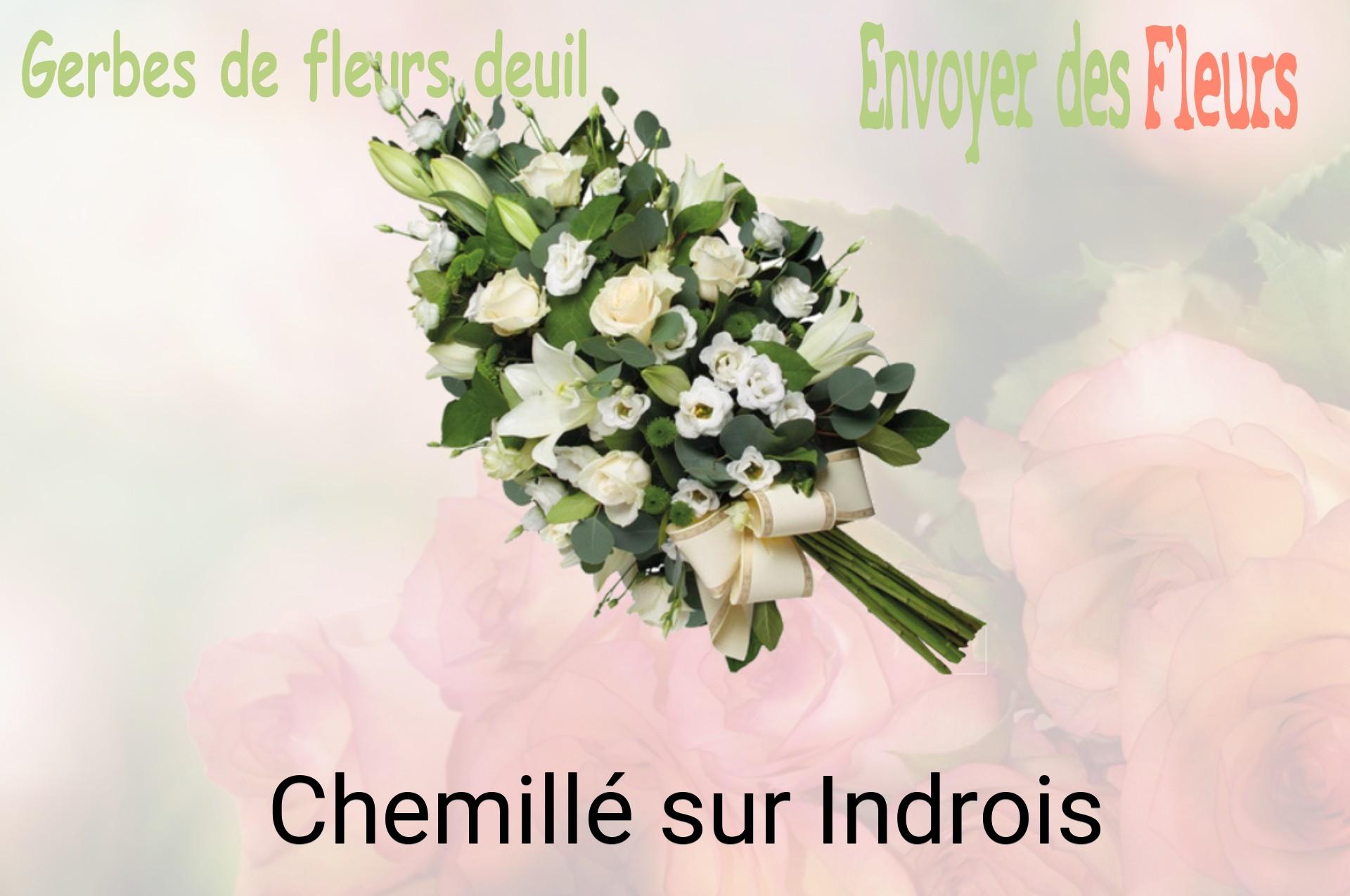 Gerbe de fleurs de deuil livrée à Chemillé-sur-Indrois